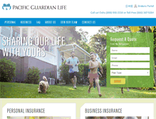 Tablet Screenshot of pacificguardian.com